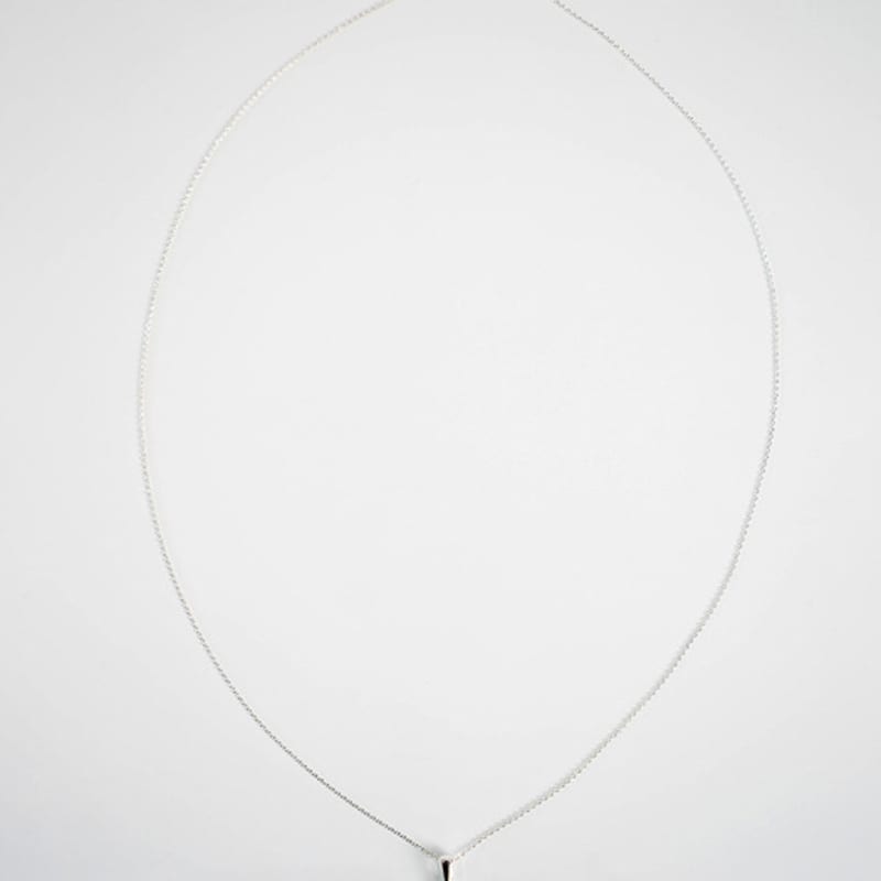 URBANIA Silver Bold Droplet Long Necklace DDA0045