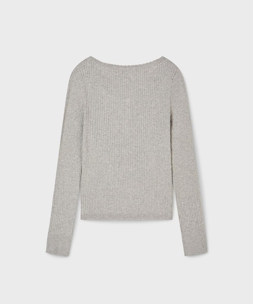 WHO.A.U Henley Neck Pullover / Whkag2291F