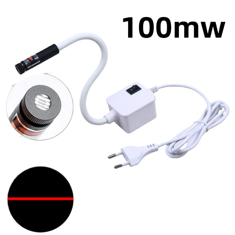 1Pcs Red Night Lamp Eu/Us Plug Laser Infrared Sewing Machine Position Light Magnetic Mounted For Factory Drills Lathes