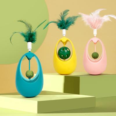 Pet Tumbler Cat Toy Feather Cat Stick Cat Self-pleasure Relief Cat Ball Mint Ball