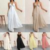 Summer Ladies Blast Deep V Shoulder Bohemian Belt Wedding Festival Party Dress