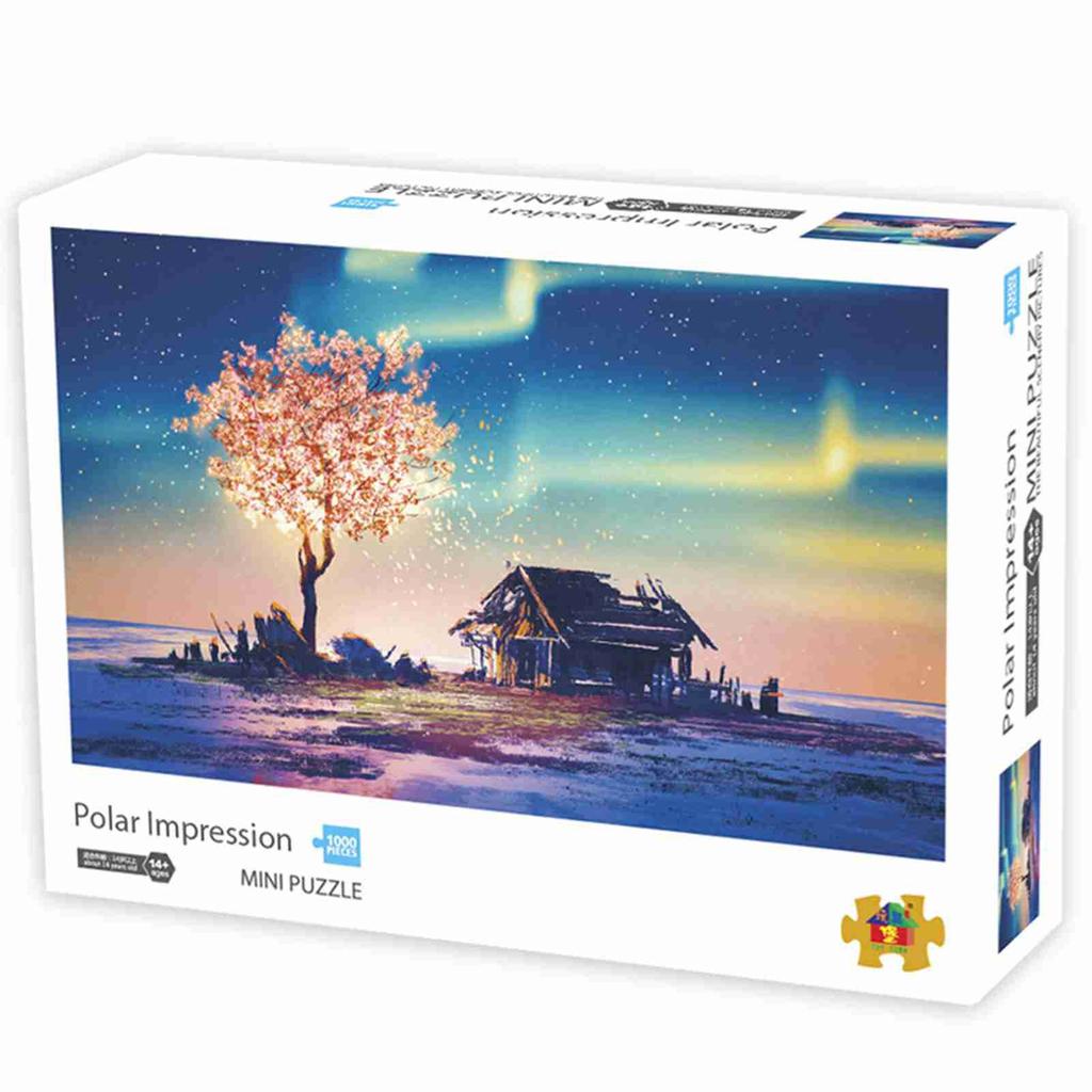 1 Set 1000 Pieces Adult High Difficulty Mini Jigsaw Puzzle Educational Stress Relief Toy Creative Gift