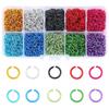 2250Pcs Open Aluminum Jump Rings 6mm Rings Connectors for Necklace Bracelet Pendant Choker Jewellery Making Findings