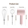 Portable Handheld Eggs Beater with Comfortable Grip Stainless Steel 3 Speed Adjustments Mixer with Detachable Whisk