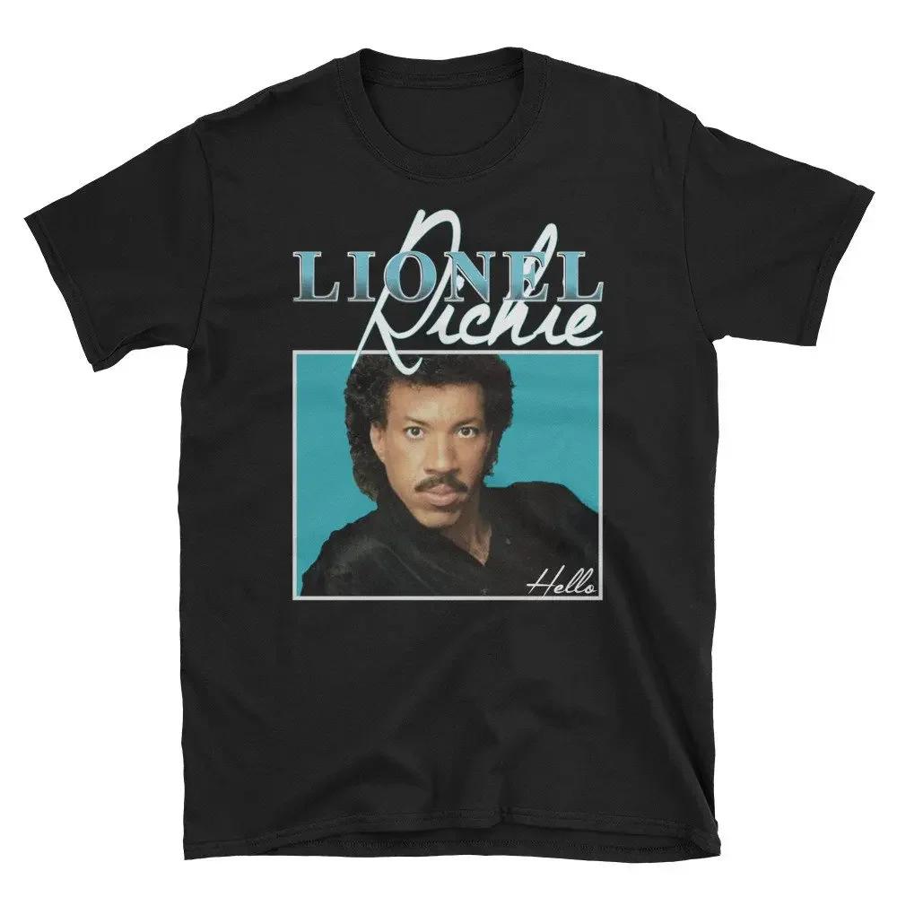 

American Singer Lionel Richie Vintage Fans Gift T Shirt Short Sleeve 100 Cotton Casual Tshirts Loose Top Size S3XL S