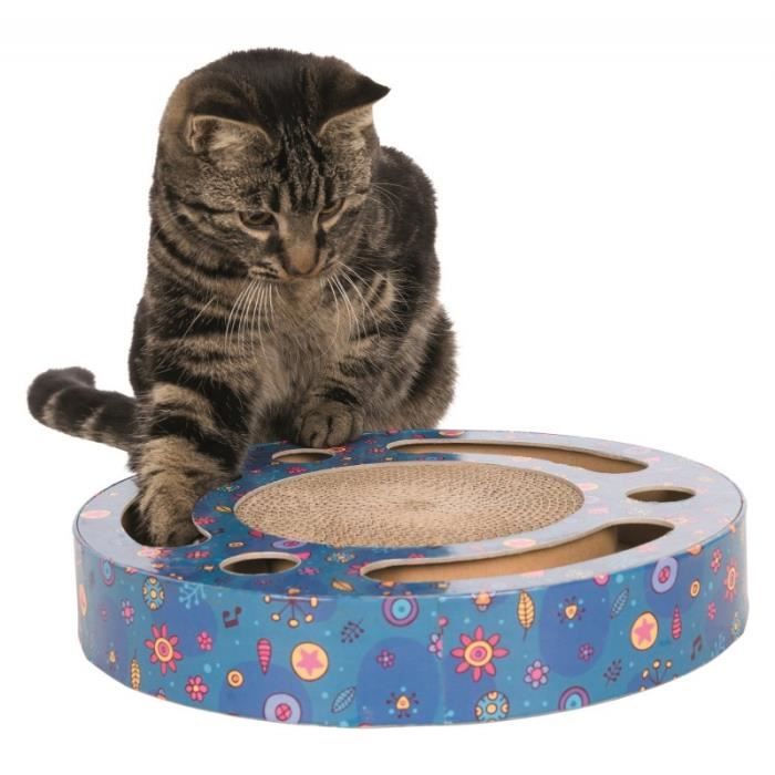 Griffoir - Trixie - Tambour - Carton rigide - 33 cm - Jouet intégré