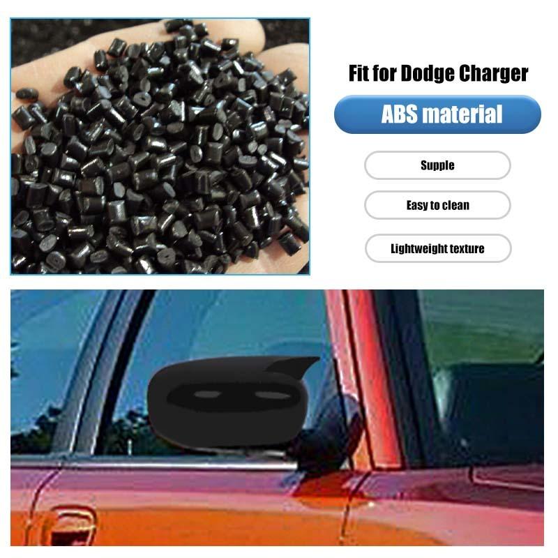 Car Rearview Mirror Decorative Frame Protective Cover For Dodge Charger For Chrysler 300C 2006-2010 Car Exterior Accessories , ABS Plastic