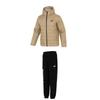 Comfortable Fashion Hooded Jacket Knit Cuffed Fleece Long Pants Casual Sports Suit Men Suit 672418+534935