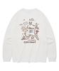 COVERNAT Iceland Line Graphic Long Sleeve White