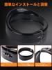 5.75" Headlight Auxiliary Trim Ring for LED Fog Lights Easy Installation Visor Style Beauty