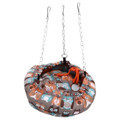 Vogelbett Sicher Warm Weich Plüsch Einfache Aufbewahrung Platzsparend Einfache Reinigung Aufhängbares Design Vogelnest