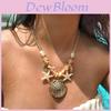 Bohemian Seashell Pendant Necklace With Starfish Beads For Women Summer
