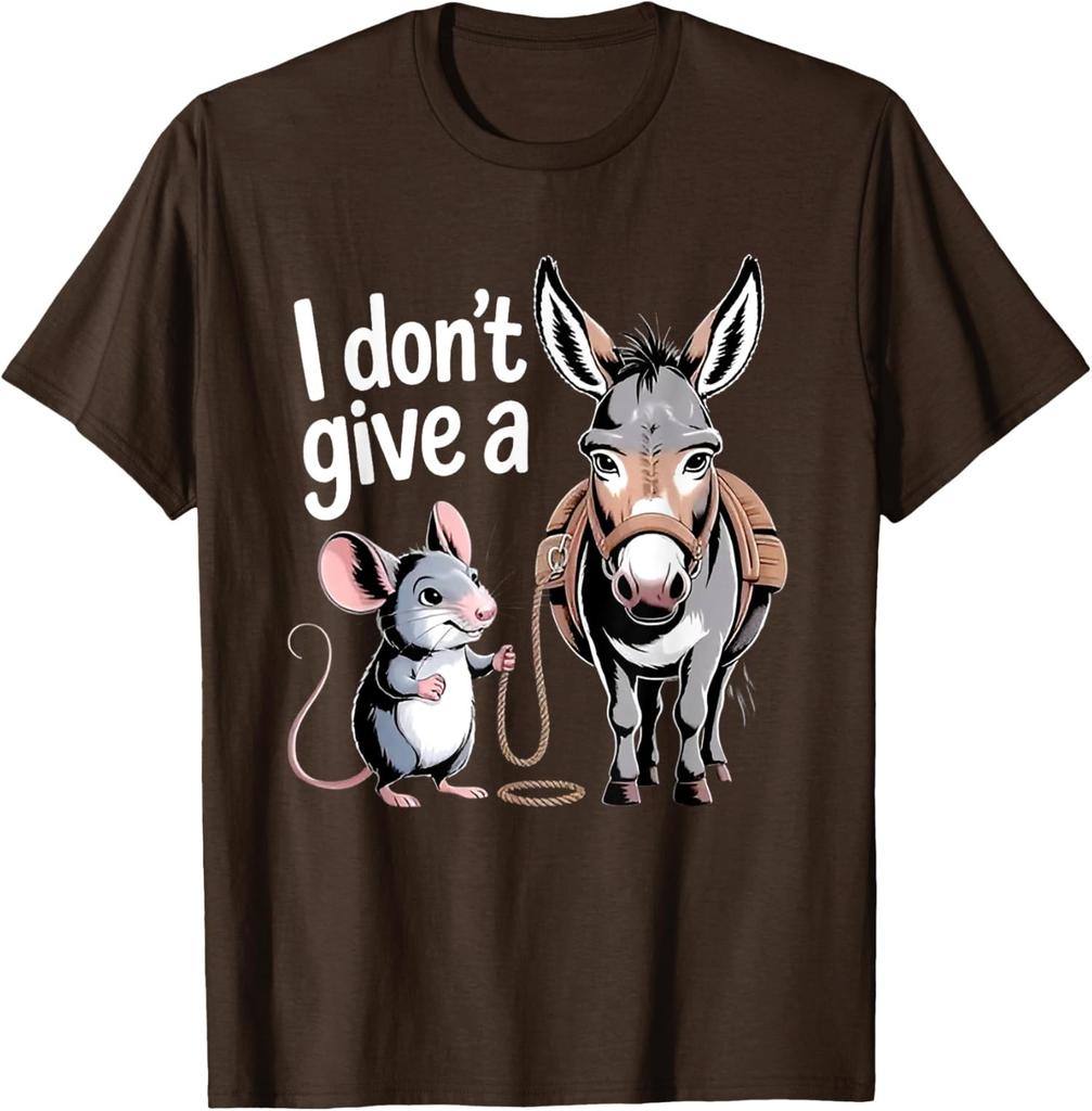 Ich gebe einen Dreck auf RattenmausEsel Lustiges sarkastisches Unisex-T-Shirt