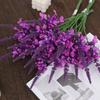 Realistic Artificial Lavender Flowers Handmade Simulation Fake Plants Real Touch Silk Violet Bouquet Wedding Party Decor