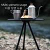 Mesa redonda portátil para acampamento, ajustável, dobrável, mini mesa elevável, mesa de piquenique, jardim, mesa de centro, mesa de chá, mesa de jantar