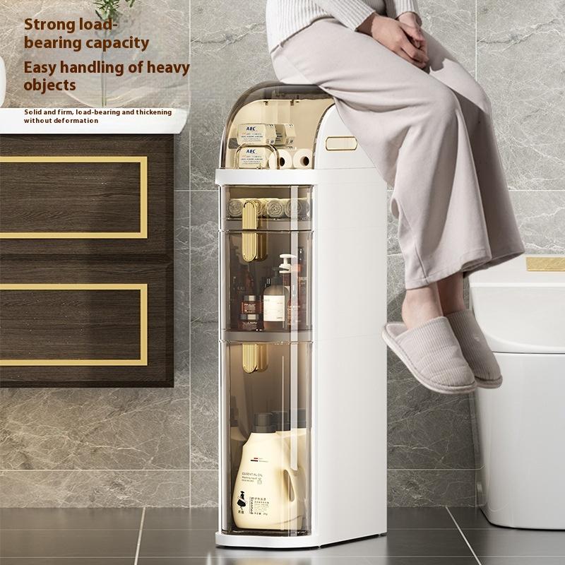 Toilet Storage Cabinet 2/3/4 Layers Bathroom Drawer Closestool Crevice Rack Ultra Narrow Kitchen Organizer Rack Shelves