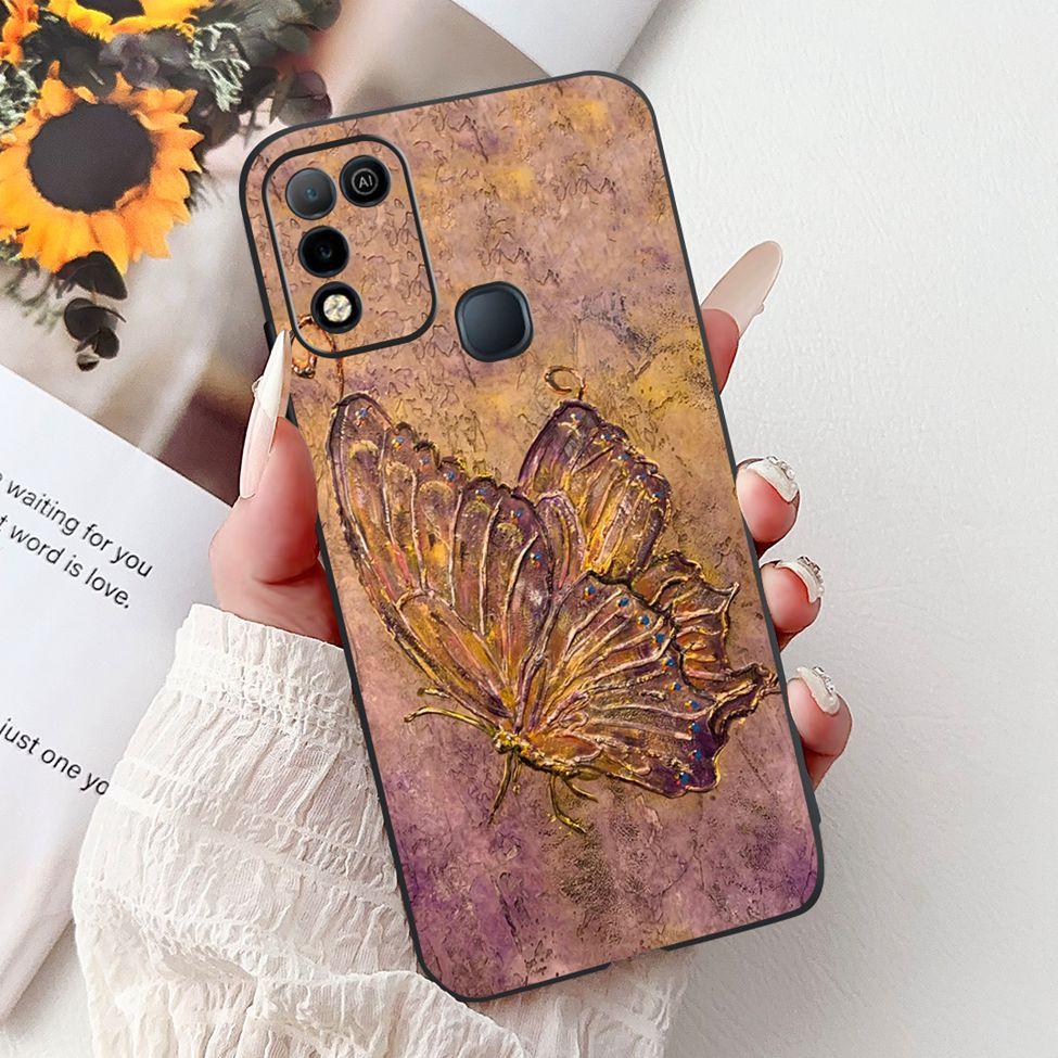 For Infinix Hot 10 X682C 10s X689B 10play X688C Back Cover For Infinix Hot 10 Play Case Shockproof Fashion Cute Cartoon Silicone