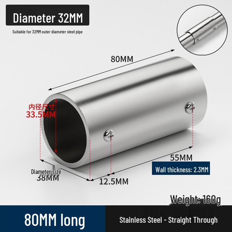 Stainless Steel Right Angle Tee Connector 19mm-32mm Joint Elbow Assembly Frame Fastener