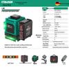 Green Light Outdoor Infrared Laser Level with Automatic Wall & Floor Alignment