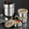 Double Layer Vacuum Lunch Box Nonrust Steel Food Container Leak Proof Portable For Work Picnics Camping