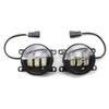 Car Front Bumper Fog Light Cover Grille With Yellow White LED Fog Lamp Assembly Set For Ford fiesta 2008 2009 2010 2011
