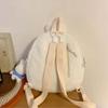 With pendant Bunny Crossbody Bag Large Capacity Plush Book Bag Plush Rabbit Backpack  Girls
