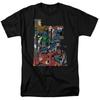 The Justice League Of America Lettered T Shirt Licensed Comic Book Tee Black