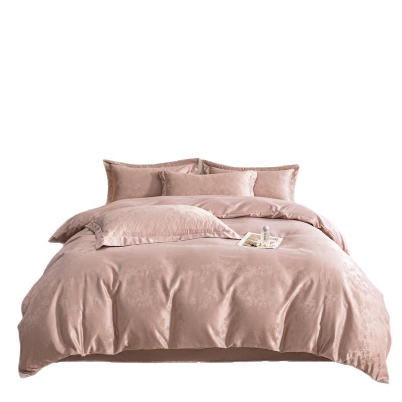 2026 Luxury Silk & Cotton Jacquard Bedding Set - Soft, Skin-Friendly & Comfortable