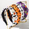 Cartoon Halloween Hair Band Colorful Pumpkin Spider Hair Band Pumpkin Headband Bat Ghost Headband For Halloween Party Gift Women