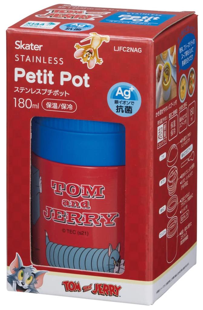 Skater Antibacterial Insulated Soup Small Tom Jerry Jar, Size, & Design, 180ml, LJFC2NAG-A