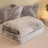 Plush Snow Fleece Blanket Summer Bedspread Flannel Throw Single Person Nap Blanket Sofa Air Conditioner Coverlet Bedding