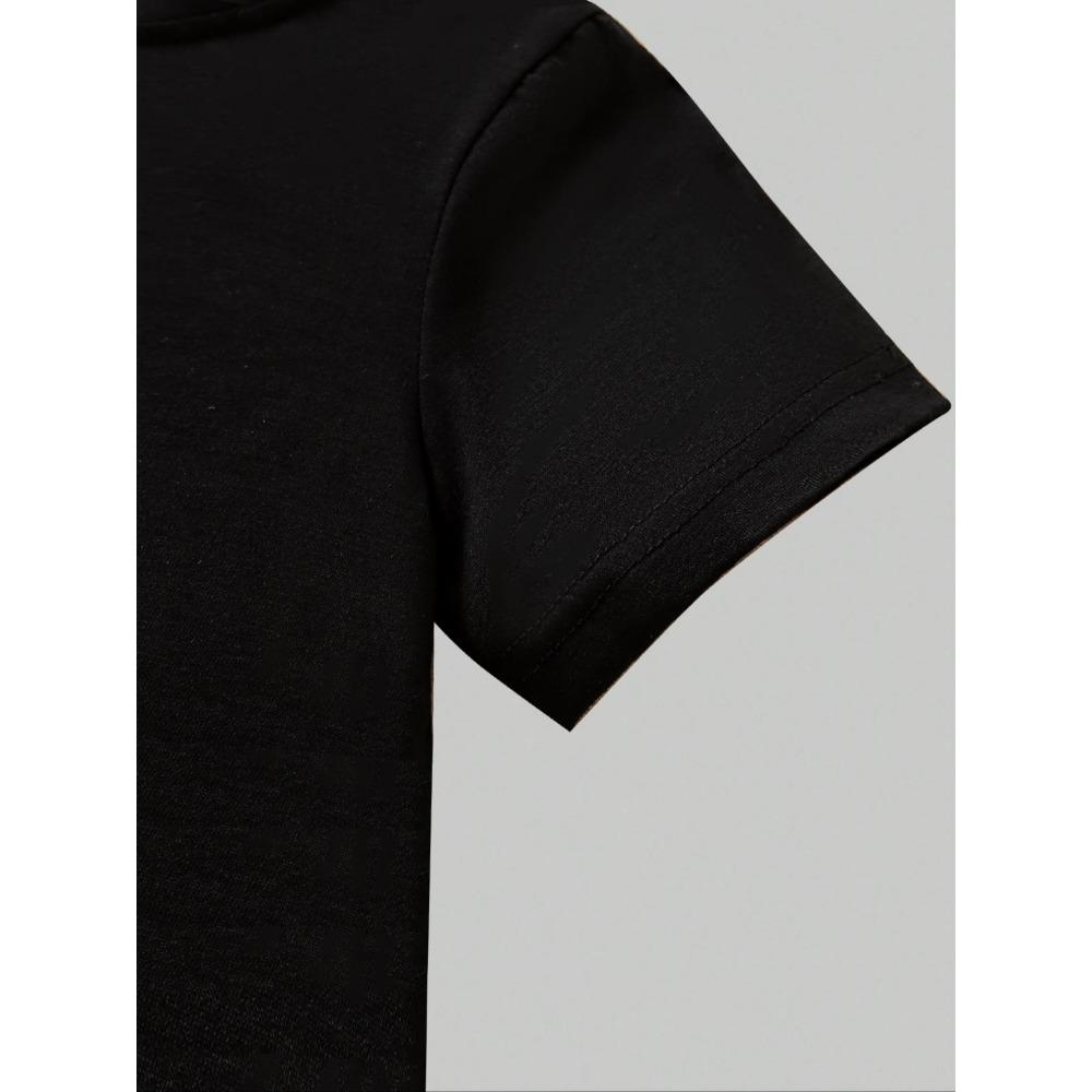 Conjunto de Manga Corta para Niña 2026 Nuevo Kpop Tres Chicas Estampado de Anime Camiseta de Manga Corta + Pantalones de Campana Conjunto de Dos Piezas