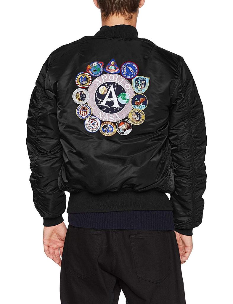 Alpha Industries Apollo Outerwear TA0113 Size M MA-1 Black,