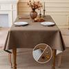 Cotton and Linen Three-proof Tablecloth Waterproof and Dustproof Solid Color Rectangular Tablecloth Coffee Dining Table Cloth