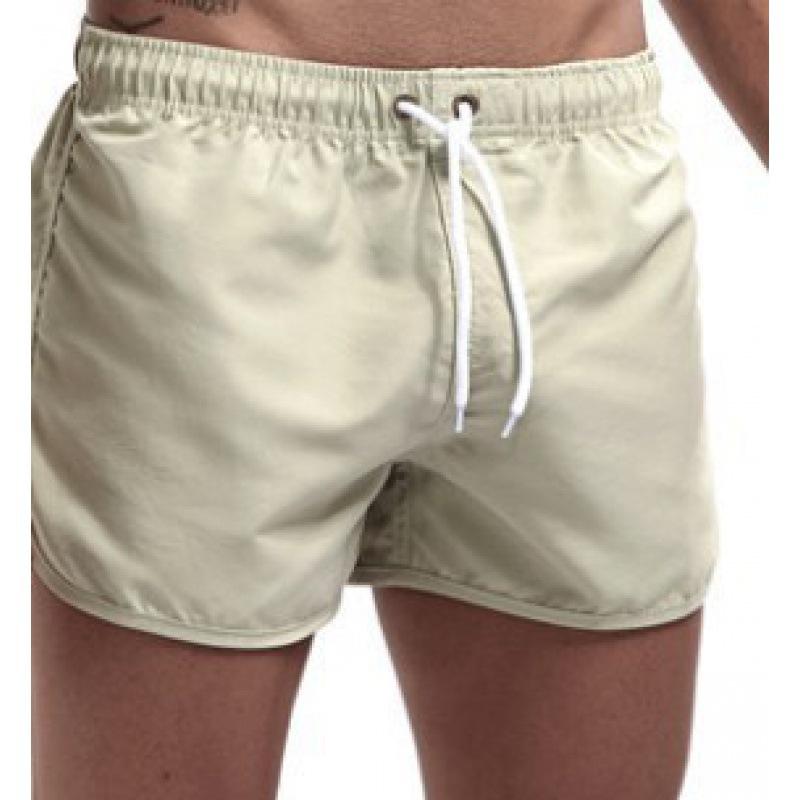 

Men s European & American Style Summer Fitness Shorts - Comfortable, Breathable, Solid Color for Running & Casual Sports 3XL хаки