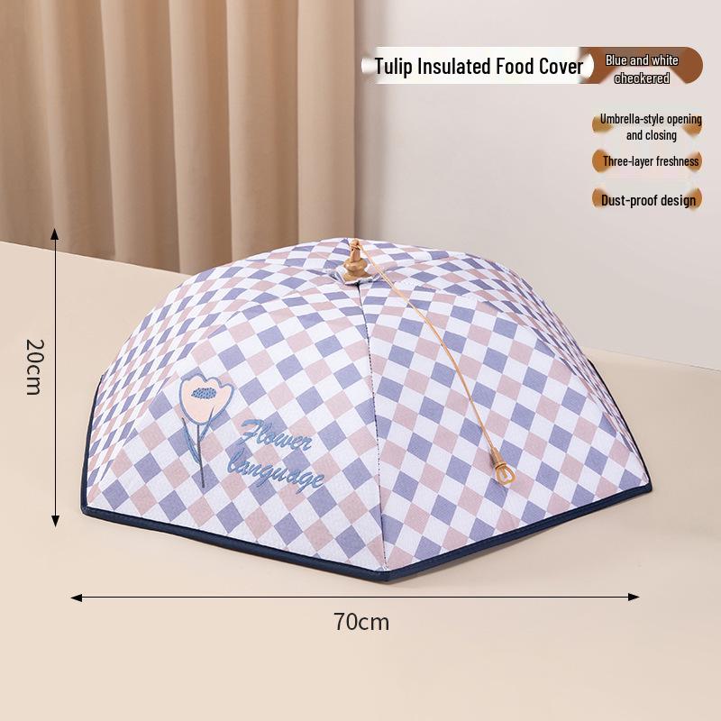 

Крышка для еды из алюминиевой фольги «Тюльпан» с утеплителем - Толстая, пыленепроницаемая и складная зимняя накидка на обеденный стол