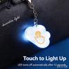 Cloud Touch LED Light Keychain, Auto Off 12s, Cute Bag Backpack Pendant Decor Night Light Gift