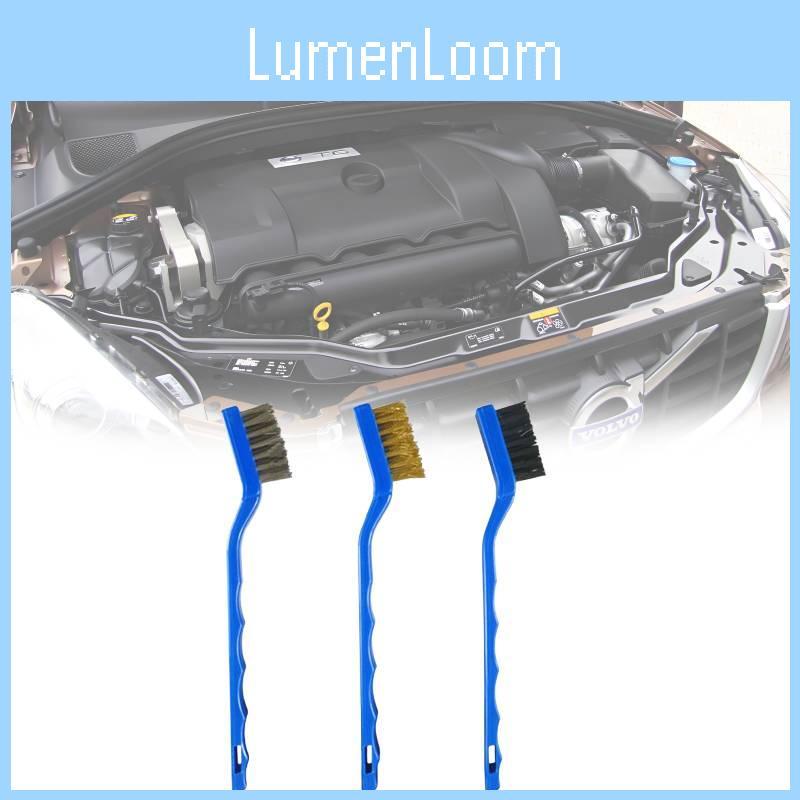 Cleaning 3pcs Engine Brushes Multifunction Metal Cleaner For Car Tools Supplies