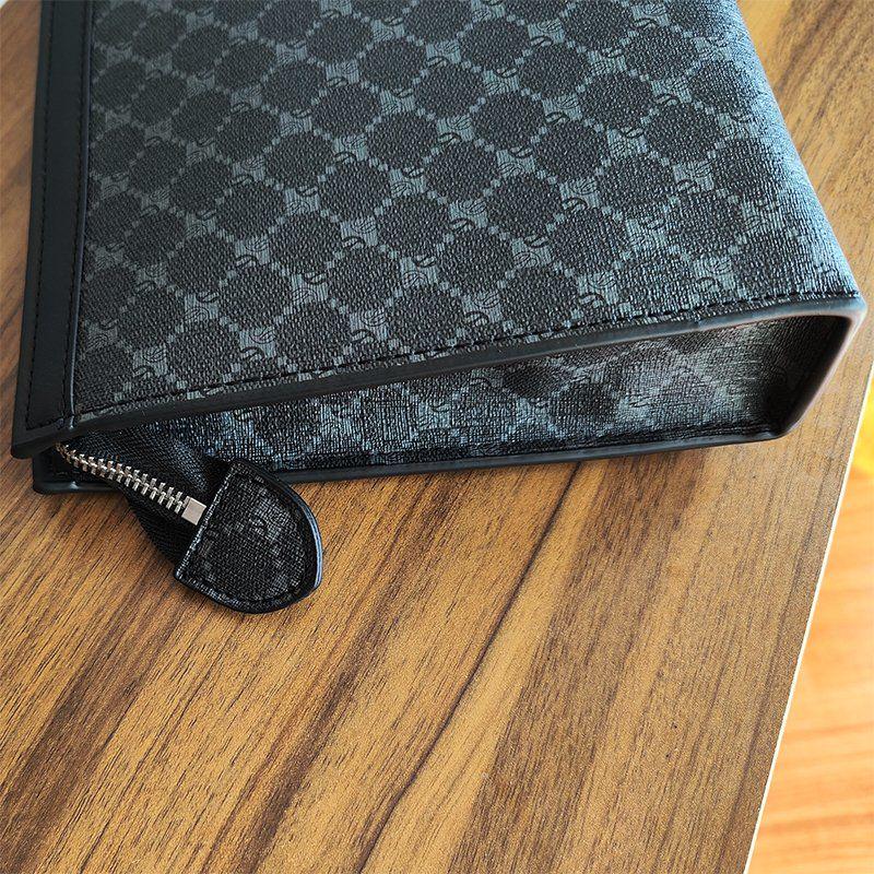 Men's Retro Floral Leather Bag Set: Shoulder, Crossbody, Clutch, Wallet, Backpack