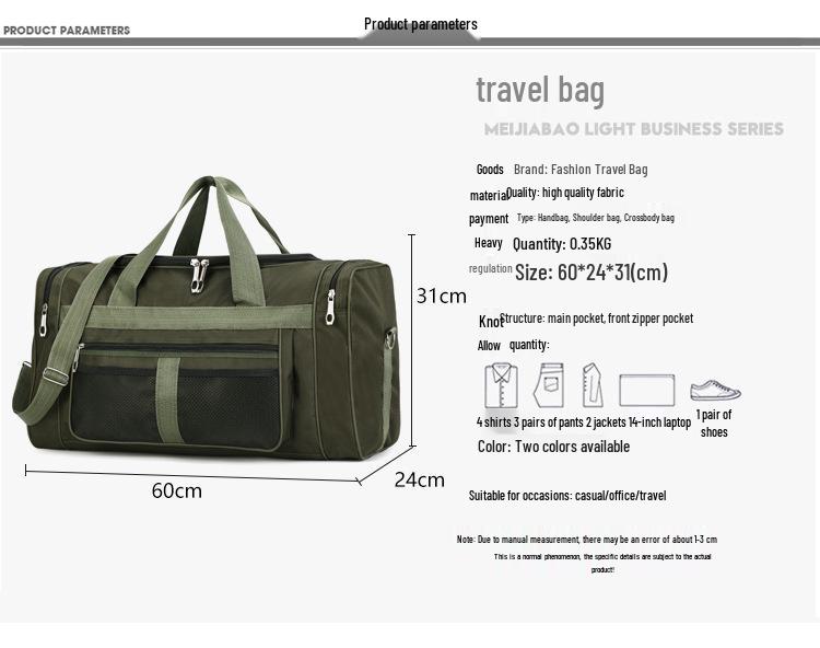 Foldable Large-Capacity Duffel Bag for Men & Women - Ideal for Travel & Storage