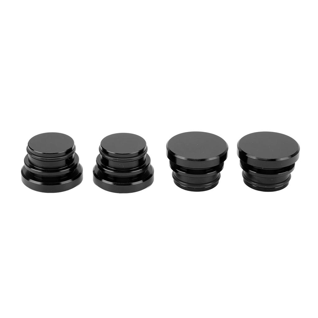 4 Pcs Cigarette Lighter Plug Socket Cap Aluminium Alloy Power Outlet Dust Cover for Vehicles with 12V Accessory Plug