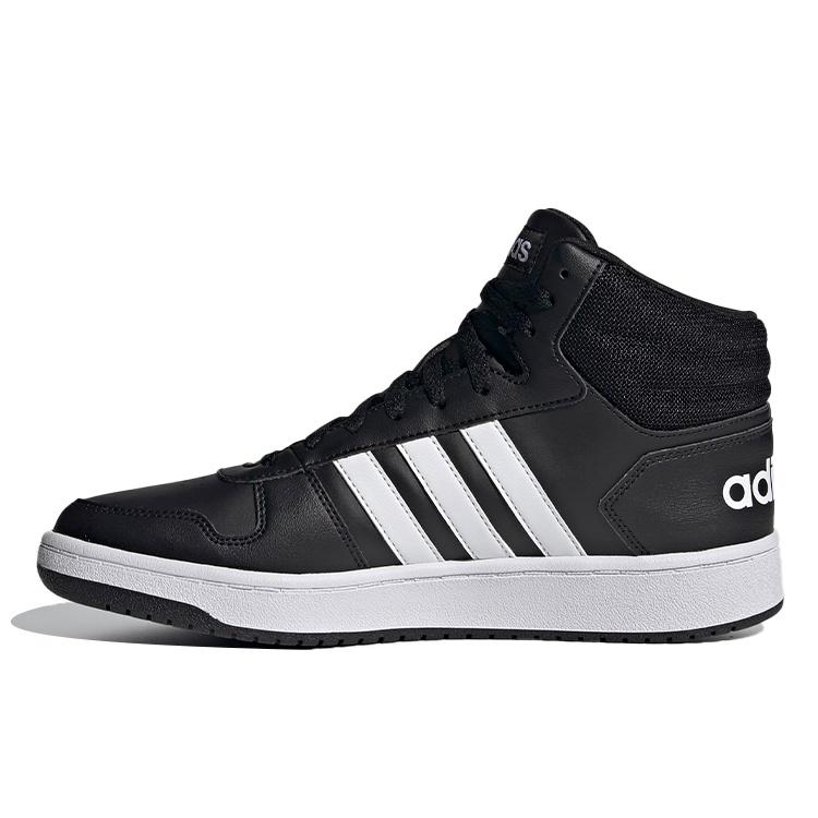 adidas Hoops 2.0 Mid Black White Men s FY8618 EU 43⅓