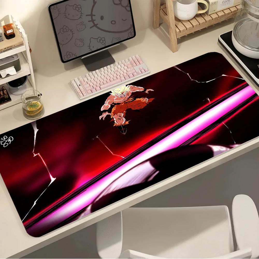 Mouse pad PU leather Dragon Ball Son Goku Printed Gaming Mat Printed Mouse Pad Printed Desk Mat Console Gaming Mat 90x45cm