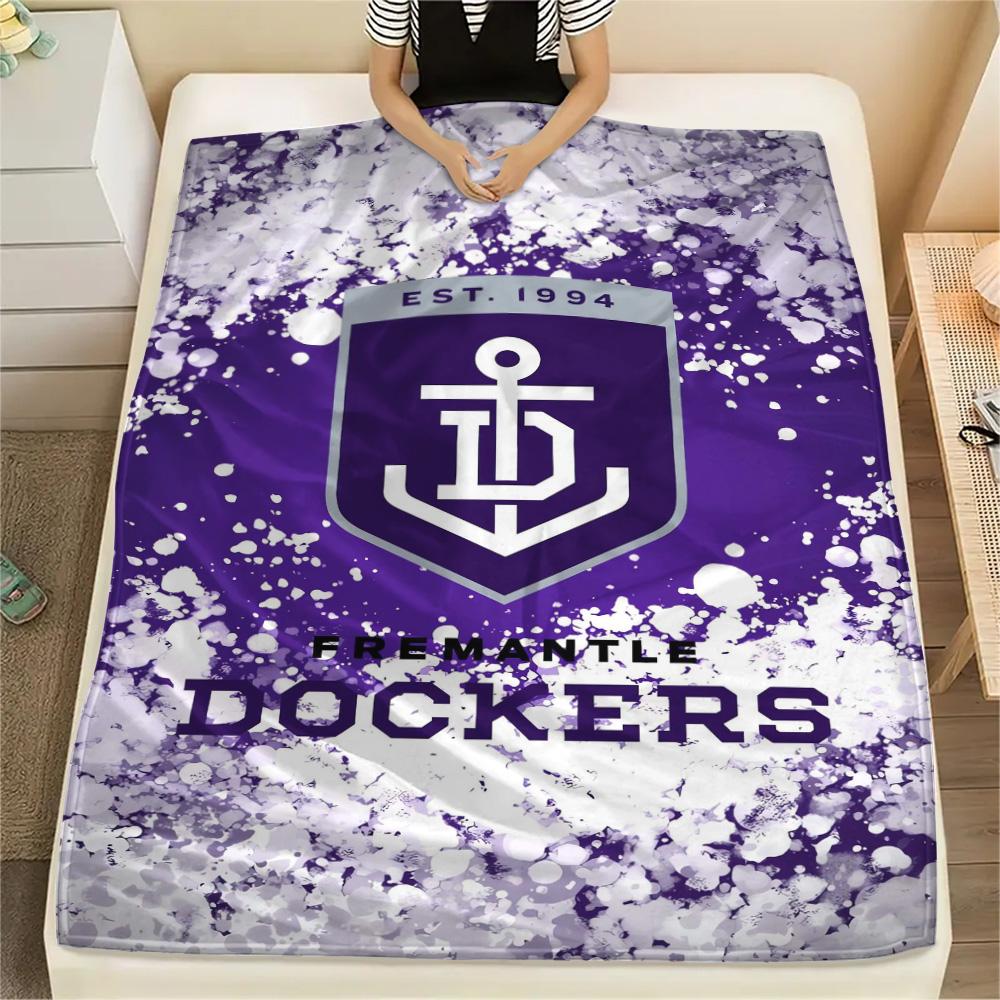 1pz Coperta in Flanella con Stampa Fremantle Dockers, Alta qualità, Confortevole per Tutte le Stagioni, Decorazione per la Casa, Calore e Comfort