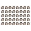 40pcs M10x1.25mm Hxagonal Flange Nuts Stainless Steel Rust Resistant Fine Flange Nut Set