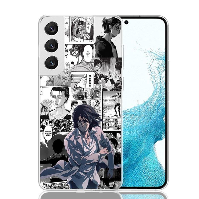 Attack-Titan Anime Phone Case For Samsung Galaxy S26 S25 Edge S24 S23 FE S22 Ultra S21 Plus S20 + Fundas Cover Coque Galaxy S25
