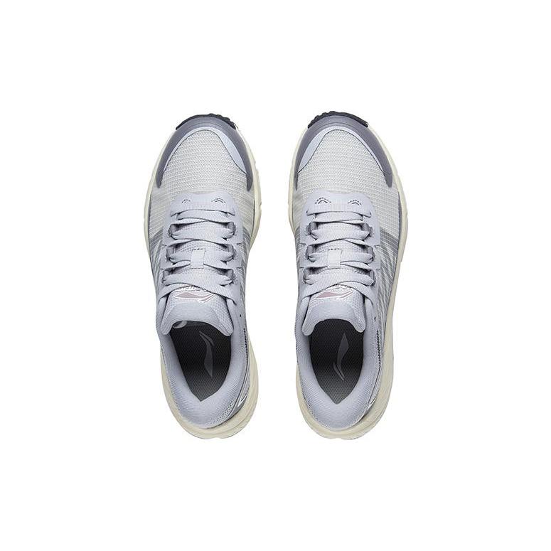 Li Ning Yijie Lite Abriebfest Atmungsaktiv Niedrig geschnitten Laufschuhe Damen Grau ARDT006-4