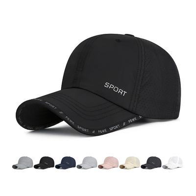 Spring Summer Letter Cap Outdoor Breathable Quick-Drying Sunshade Sports Cap