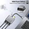 5-in-1 USB-C to HDMI Docking Station: 4K HD USB Hub for Laptop/Phone/Switch