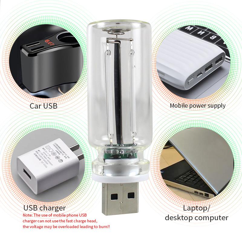 Car Atmosphere Light USB Night Light Touch Dimming LED Incandescent Filament Lamp Bulb Emergency Lighting Plug Play Ambient Lamp